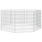 vidaXL Jaula para conejos 8 paneles hierro galvanizado 54x60 cm