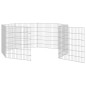 vidaXL Jaula para conejos 8 paneles hierro galvanizado 54x60 cm