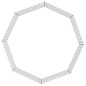 vidaXL Jaula para conejos 8 paneles hierro galvanizado 54x60 cm