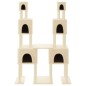 vidaXL Rascador para gatos con postes de sisal color crema 199 cm