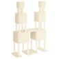 vidaXL Rascador para gatos con postes de sisal color crema 199 cm