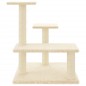 vidaXL Rascador para gatos con postes de sisal color crema 61 cm vidaXL Rascador para gatos con postes de sisal color crema 61 cm