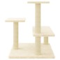 vidaXL Rascador para gatos con postes de sisal color crema 61 cm vidaXL Rascador para gatos con postes de sisal color crema 61 cm