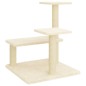 vidaXL Rascador para gatos con postes de sisal color crema 61 cm vidaXL Rascador para gatos con postes de sisal color crema 61 cm