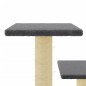 vidaXL Rascador para gatos con postes de sisal gris oscuro 61 cm vidaXL Rascador para gatos con postes de sisal gris oscuro 61 cm