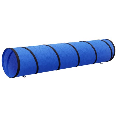 vidaXL Túnel para perros poliéster azul Ø40x200 cm