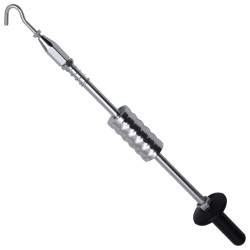 vidaXL Martillo de inercia con gancho acero al carbono 63 cm