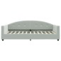 vidaXL Sofá cama con colchón terciopelo gris claro 90x200 cm vidaXL Sofá cama con colchón terciopelo gris claro 90x200 cm