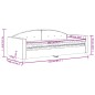 vidaXL Sofá cama con colchón terciopelo gris claro 90x200 cm vidaXL Sofá cama con colchón terciopelo gris claro 90x200 cm
