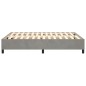 vidaXL Estructura de cama box spring terciopelo gris claro 140x200 cm