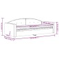 vidaXL Sofá cama con colchón terciopelo amarillo 90x200 cm