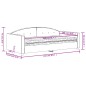 vidaXL Sofá cama con colchón terciopelo amarillo 100x200 cm vidaXL Sofá cama con colchón terciopelo amarillo 100x200 cm