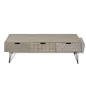 vidaXL Mueble para TV con 3 cajones gris 120x40x36 cm vidaXL Mueble para TV con 3 cajones gris 120x40x36 cm