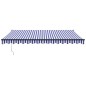 vidaXL Toldo retráctil automático azul y blanco 4,5x3 m vidaXL Toldo retráctil automático azul y blanco 4,5x3 m