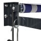 vidaXL Toldo retráctil automático azul y blanco 4,5x3 m vidaXL Toldo retráctil automático azul y blanco 4,5x3 m