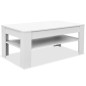 vidaXL Mesa de centro madera de ingeniería blanco 110x65x48 cm vidaXL Mesa de centro madera de ingeniería blanco 110x65x48 cm