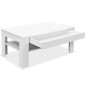 vidaXL Mesa de centro madera de ingeniería blanco 110x65x48 cm vidaXL Mesa de centro madera de ingeniería blanco 110x65x48 cm