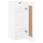 vidaXL Armario de pared madera ingeniería blanco brillo 34,5x34x90 cm vidaXL Armario de pared madera ingeniería blanco brillo 34,5x34x90 cm