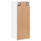 vidaXL Armario de pared madera ingeniería blanco brillo 34,5x34x90 cm vidaXL Armario de pared madera ingeniería blanco brillo 34,5x34x90 cm