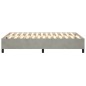 vidaXL Estructura de cama box spring terciopelo gris claro 120x200 cm