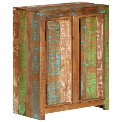 vidaXL Aparador de madera maciza reciclada 60x33x75 cm