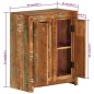 vidaXL Aparador de madera maciza reciclada 60x33x75 cm