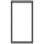 vidaXL Leñero de acero negro mate 80x28x154 cm