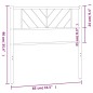 vidaXL Cabecero de metal blanco 80 cm vidaXL Cabecero de metal blanco 80 cm