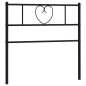 vidaXL Cabecero de metal negro 80 cm