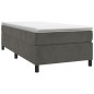 vidaXL Estructura de cama box spring terciopelo gris oscuro 100x200 cm vidaXL Estructura de cama box spring terciopelo gris oscuro 100x200 cm