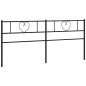 vidaXL Cabecero de metal negro 200 cm vidaXL Cabecero de metal negro 200 cm