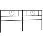 vidaXL Cabecero de metal negro 200 cm vidaXL Cabecero de metal negro 200 cm