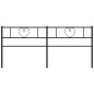 vidaXL Cabecero de metal negro 200 cm vidaXL Cabecero de metal negro 200 cm