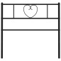 vidaXL Cabecero de metal negro 100 cm vidaXL Cabecero de metal negro 100 cm