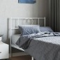 vidaXL Cabecero de metal blanco 100 cm vidaXL Cabecero de metal blanco 100 cm