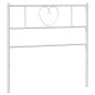 vidaXL Cabecero de metal blanco 100 cm vidaXL Cabecero de metal blanco 100 cm