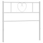 vidaXL Cabecero de metal blanco 100 cm vidaXL Cabecero de metal blanco 100 cm
