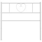 vidaXL Cabecero de metal blanco 100 cm vidaXL Cabecero de metal blanco 100 cm