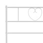 vidaXL Cabecero de metal blanco 100 cm vidaXL Cabecero de metal blanco 100 cm