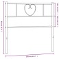 vidaXL Cabecero de metal blanco 100 cm vidaXL Cabecero de metal blanco 100 cm