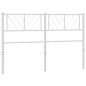 vidaXL Cabecero de metal blanco 150 cm vidaXL Cabecero de metal blanco 150 cm