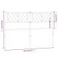 vidaXL Cabecero de metal blanco 150 cm vidaXL Cabecero de metal blanco 150 cm