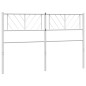 vidaXL Cabecero de metal blanco 135 cm