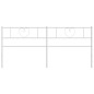 vidaXL Cabecero de metal blanco 180 cm vidaXL Cabecero de metal blanco 180 cm