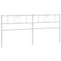 vidaXL Cabecero de metal blanco 180 cm vidaXL Cabecero de metal blanco 180 cm