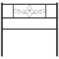 vidaXL Cabecero de metal negro 75 cm