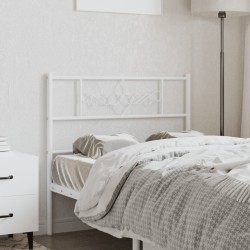 vidaXL Cabecero de metal blanco 75 cm
