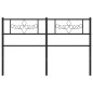 vidaXL Cabecero de metal negro 120 cm vidaXL Cabecero de metal negro 120 cm