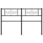 vidaXL Cabecero de metal negro 160 cm
