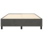 vidaXL Estructura de cama box spring terciopelo gris oscuro 140x190cm vidaXL Estructura de cama box spring terciopelo gris oscuro 140x190cm
